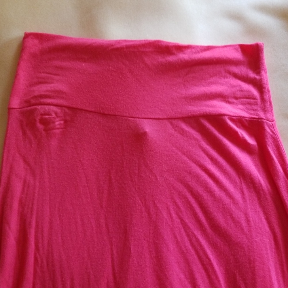 Fold down floor length maxi Skirt, matching top